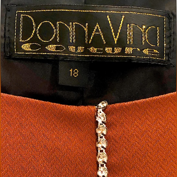 Donna Vinci Couture fully lined Crystal embellished sleeveless shirt top sz 18 - Picture 2 of 11